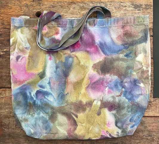 Ice-Dyed Recycled Canvas Tote